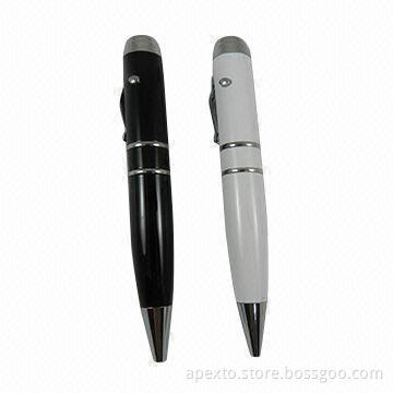 Pen Drives with 256MB to 16GB Memory, Support laser pointer Function, Plug and play, USB2.0